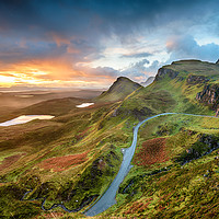 Buy canvas prints of Stunning sunrise over the Quiraing by Helen Hotson