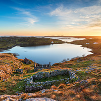 Buy canvas prints of Sunset Over Manish on the Isle of Harris by Helen Hotson