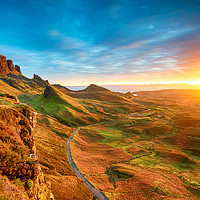 Buy canvas prints of Magical sunrise over the Quiraing on the Isle of S by Helen Hotson