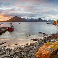 Buy canvas prints of Dramatic skies over Elgol  by Helen Hotson
