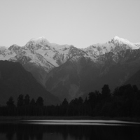 Buy canvas prints of Mount Cook and Lake Matheson by Liz Marshall