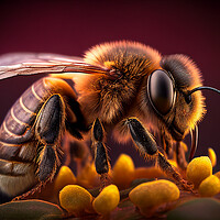 Buy canvas prints of Honey Bee by Bahadir Yeniceri