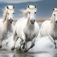 Buy canvas prints of  Wild Horses  by Bahadir Yeniceri