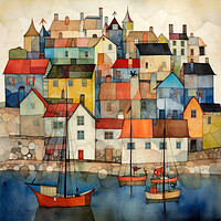 Buy canvas prints of Coastal village by Bahadir Yeniceri