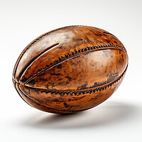 Buy canvas prints of vintage rugby ball by Bahadir Yeniceri