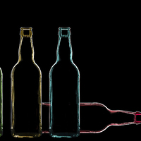 Buy canvas prints of Colourful Bottles by Bahadir Yeniceri