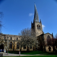 Buy canvas prints of  Crooked Spire, Chesterfield by Kelvin Brownsword