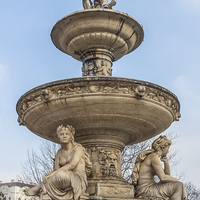 Buy canvas prints of Fountain by Colin Porteous