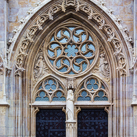 Buy canvas prints of Church door by Colin Porteous
