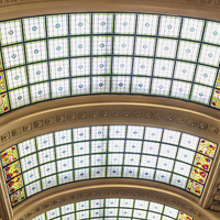 Buy canvas prints of Glass roof by Colin Porteous