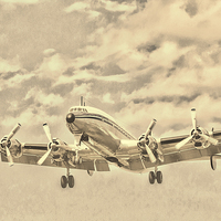 Buy canvas prints of  Lockheed Constellation by Colin Porteous