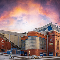 Buy canvas prints of Rangers Ibrox Stadium Panorama by Antony McAulay