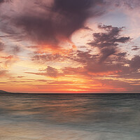 Buy canvas prints of Rhodes Kato Petres Beach Epic Sunset by Antony McAulay