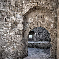 Buy canvas prints of Rhodes Old Town City Wall Gateway by Antony McAulay