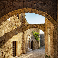 Buy canvas prints of Rhodes Street of the Knights Alley by Antony McAulay