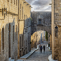Buy canvas prints of Rhodes Street of the Knights Archway by Antony McAulay