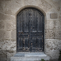 Buy canvas prints of Rhodes Street of the Knights Door to Ministry of Culture by Antony McAulay