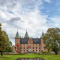 Buy canvas prints of Trolleholm Castle with Autumn Colours by Antony McAulay