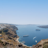 Buy canvas prints of Santorini Caldera Classic View by Antony McAulay