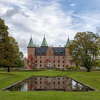 Buy canvas prints of Trolleholm Castle Reflected in Water by Antony McAulay