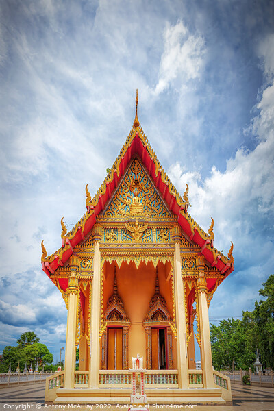 Thailand Hua Hin Temple Picture Board by Antony McAulay