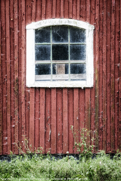 Old Barn Window Picture Board by Antony McAulay