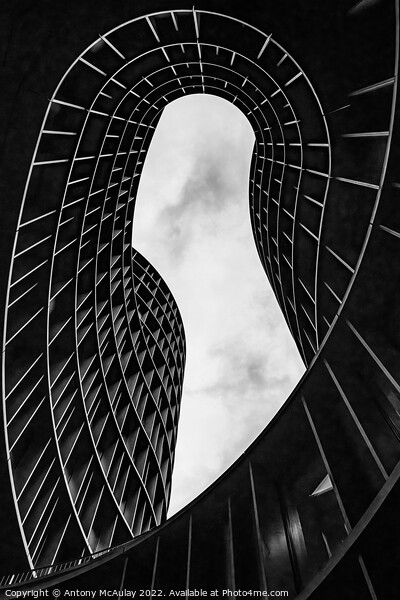 Copenhagen Axel Towers Through the Keyhole Picture Board by Antony McAulay