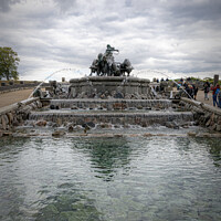 Buy canvas prints of Copenhagen Gefion Fountain by Antony McAulay