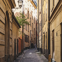 Buy canvas prints of Stockholm Gamla Stan Narrow Street by Antony McAulay