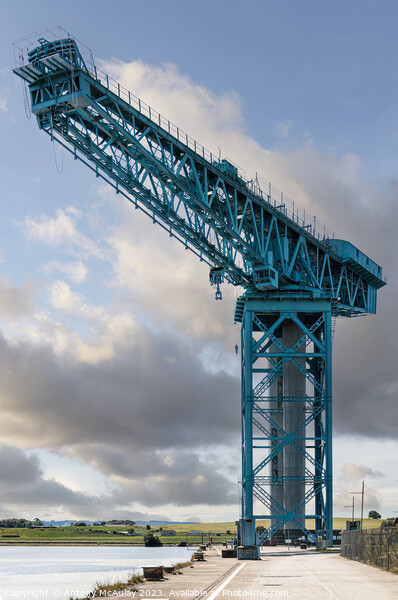 Clydebank Titan Crane Approach Angle Picture Board by Antony McAulay