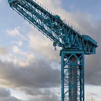 Buy canvas prints of Clydebank Titan Crane Approach Angle by Antony McAulay