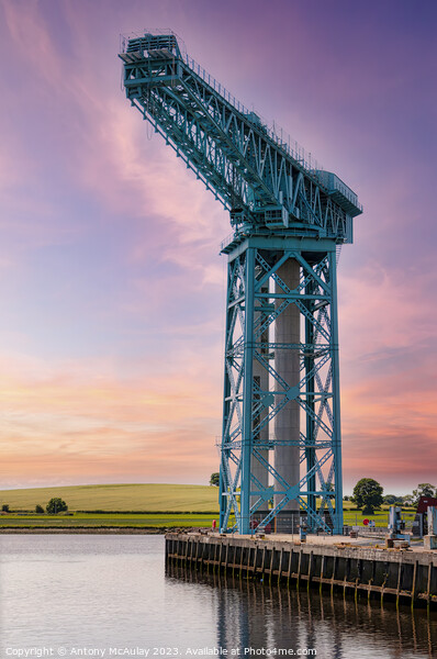 Clydebank Titan Crane at Sunset Picture Board by Antony McAulay
