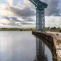 Buy canvas prints of Clydebank Titan Crane with Reflection by Antony McAulay