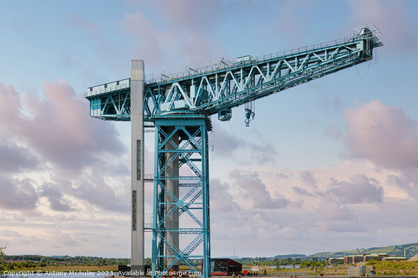 Clydebank Titan Crane Classic View Picture Board by Antony McAulay