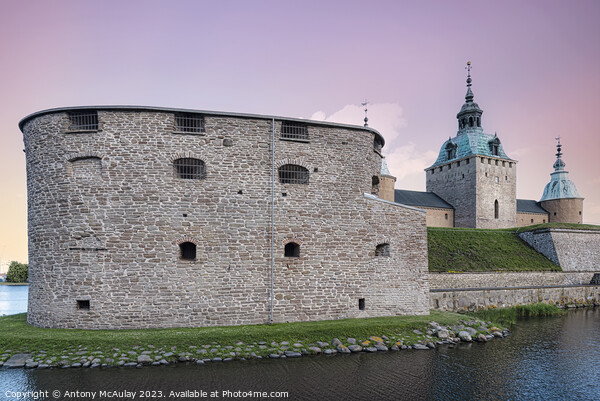 Kalmar Castle Corner Defense Tower Picture Board by Antony McAulay