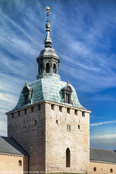 Kalmar Castle Main Tower Picture Board by Antony McAulay