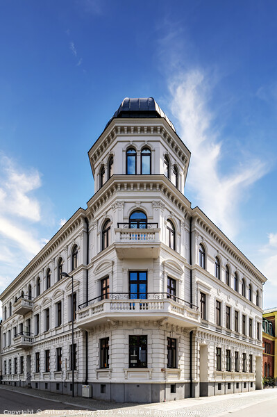 Helsingborg Grand Building Corner Picture Board by Antony McAulay