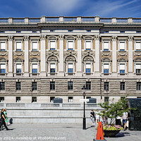 Buy canvas prints of Stockholms Parliament Building Side View by Antony McAulay