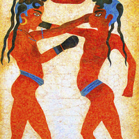 Buy canvas prints of Boxer Boys Painting by Antony McAulay