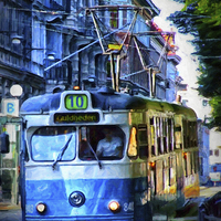 Buy canvas prints of Gothenburg tram 01 by Antony McAulay