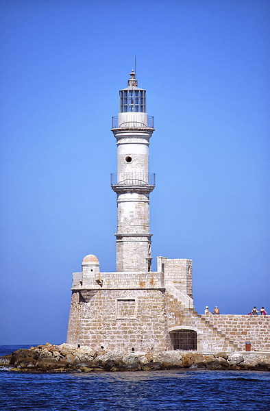 Chania lighthouse 02 Picture Board by Antony McAulay