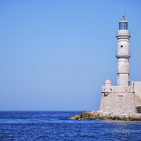 Buy canvas prints of Chania lighthouse 03 by Antony McAulay