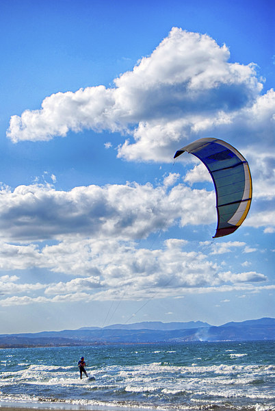 Kitesurfer Picture Board by Antony McAulay