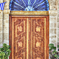 Buy canvas prints of ornate wooden doors by Antony McAulay