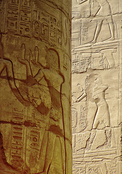 karnak temple detail Picture Board by Antony McAulay