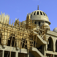 Buy canvas prints of Mosque under construction 05 by Antony McAulay