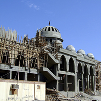Buy canvas prints of Mosque under construction 04 by Antony McAulay