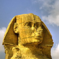 Buy canvas prints of Sphinx head HDR by Antony McAulay