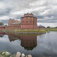Buy canvas prints of Landskrona Citadel Panorama by Antony McAulay
