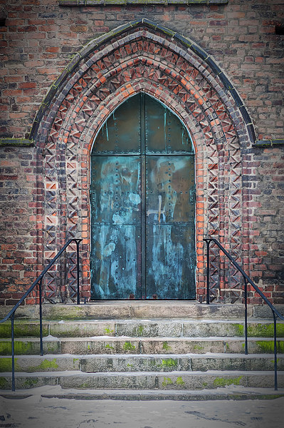 Maria Kyrka Church Door Picture Board by Antony McAulay